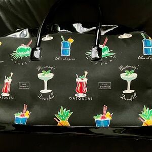 Rare Vintage Lulu Guinness Cocktail Themed Tote Bag. Good Condition.